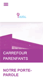 Mobile Screenshot of carrefourparenfants.org